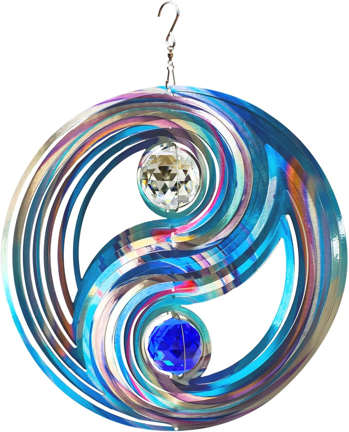 FONMY Wind Spinner Mandala Starry Sky 12 inch 3D Stainless Steel - 12inch / Mgb04