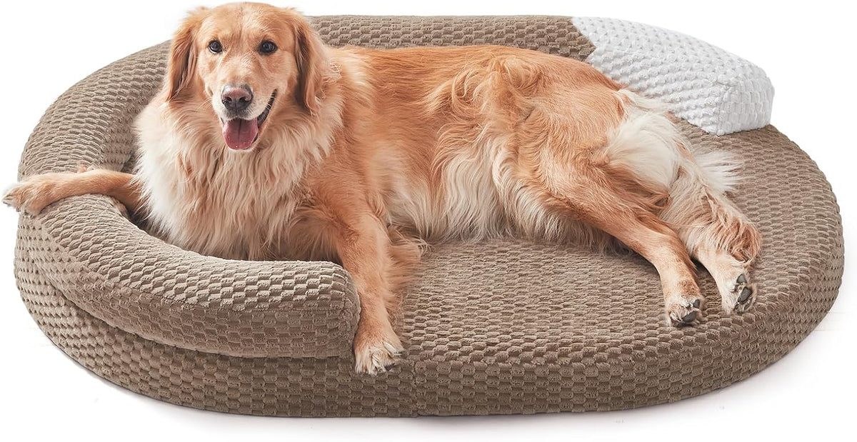 JOEJOY XL Orthopedic Dog Beds Large Sized Dog - Brown / XL(42"x 32"x 7")