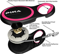 Retractable Dog Leash, 26ft Dog Leash for Small Medium Large Dogs Up to 110lbs, 360° Tangle-Free - 16 ft / Black Pink - image 3