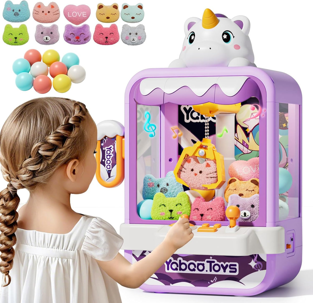 Claw Machine for Kids Girl - Purple Claw Machine