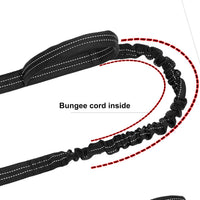 Tactical Dog Leash with Quick-Release Metal Clasp - 6 FT / Reflective Black - image 3