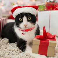 Cat Collar Breakaway, Soft Kitten Collar with Bell, Daisy - Christmas (Pack of 3) - image 3