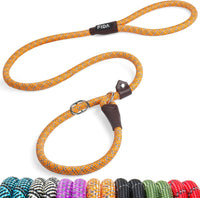 Fida Durable Slip Lead Dog Leash - 4ft - Large (1/2") / Orange