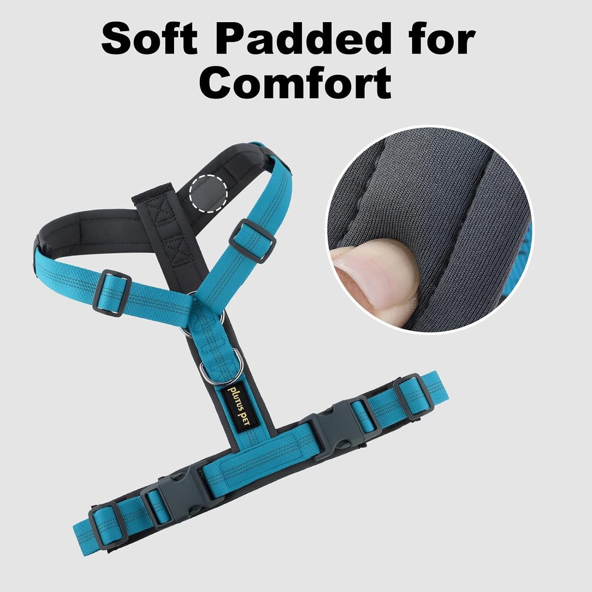 Plutus Pet No Pull Dog Harness - M / Cyan - image 3
