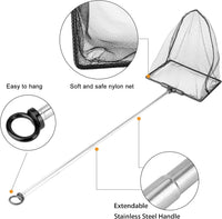 Aquarium Telescopic Fish Net with Extendable Handle Soft Mesh – Essentials for Fish - 6 inch - image 3