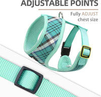 Pupteck Soft Mesh Dog Harness Sized and Leash Set Pet Puppy Cat - Green / S (NECK: 12", CHEST: 14"-18") / Classic over-the-head harness - image 3