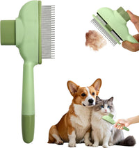 Cat Hair Brush & Dog Brush - green 1pcs