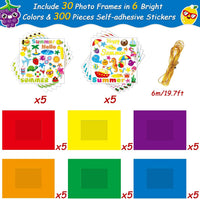 30 Packs Halloween Arts and Crafts for Kids Picture Frame Craft Kits - Summer Style 2 - image 2