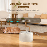 DOOOB Ceramic Cat Water Fountain - Beige Ceramic Cat Fountain - image 3