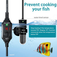 USB 10W Mini Submersible Aquarium Heater Adjustable Fish Tank Heater – Essentials for Fish - 30W PLUG - image 2
