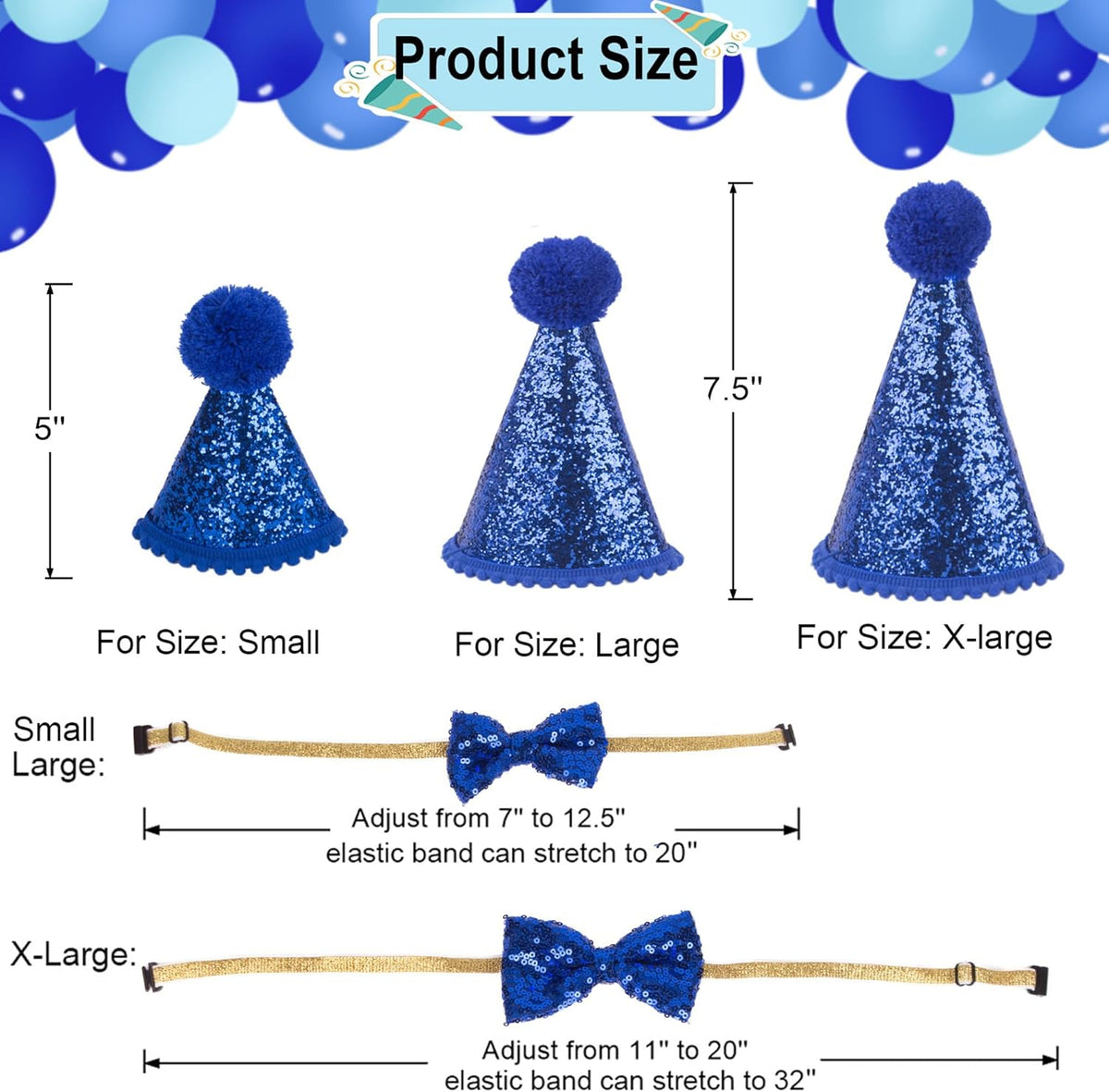 Dog Birthday Hat Bandana Set, Blue Plaid Boy Dog Bandana - Small / Blue - image 4
