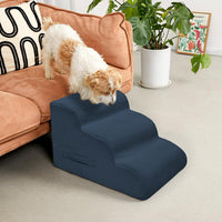 4 Step Dog Stairs Pet Ramp for High Beds, Sofas and Cars – Essentials for Dogs - Navy / 3.0 / 3-Step 16"H - image 2