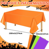 NOVWANG kids party tablecloth 4-pack in red, yellow, cloud and cow print - view 14