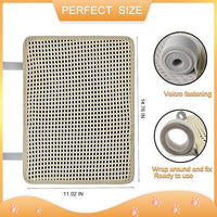 Cat Nail File Scratcher, Cat Scratch Pad Wrapped Around a Cat Scratching Post, Nail File for Cats with 80 Aluminum Oxide Grit, Cat Nail File Can Help to Trim Your Cat's Nails and Protect Scratch Post