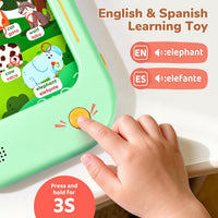 JoyCat Kids Learning Tablet - Green:English&Spanish-Early Learning - image 3