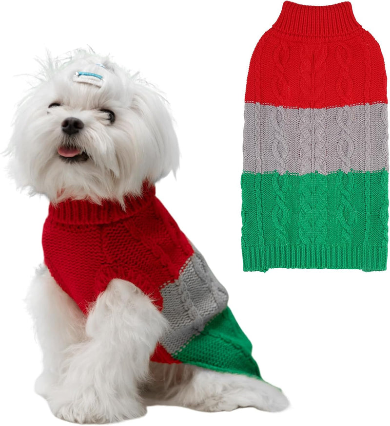 Dog Sweater-Fall Dogs Sweaters for Girls Boys Orange Medium – Essentials for Dogs - Red / Small