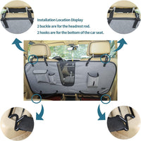 Petsfit Dog Car Barrier Vehicle Pet Barrier Backseat Mesh Dog Car - Large - image 3