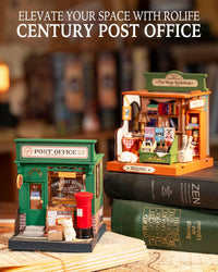 Rolife Tipsy Cat Bar DIY miniature kit, layered mini bar scene for a bookshelf - view 19