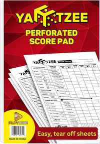 Perforated Yahtzee Score Pads: 120 Easy Tear Off Score Sheets - 6x9" - 120 Pages (1-Pack)