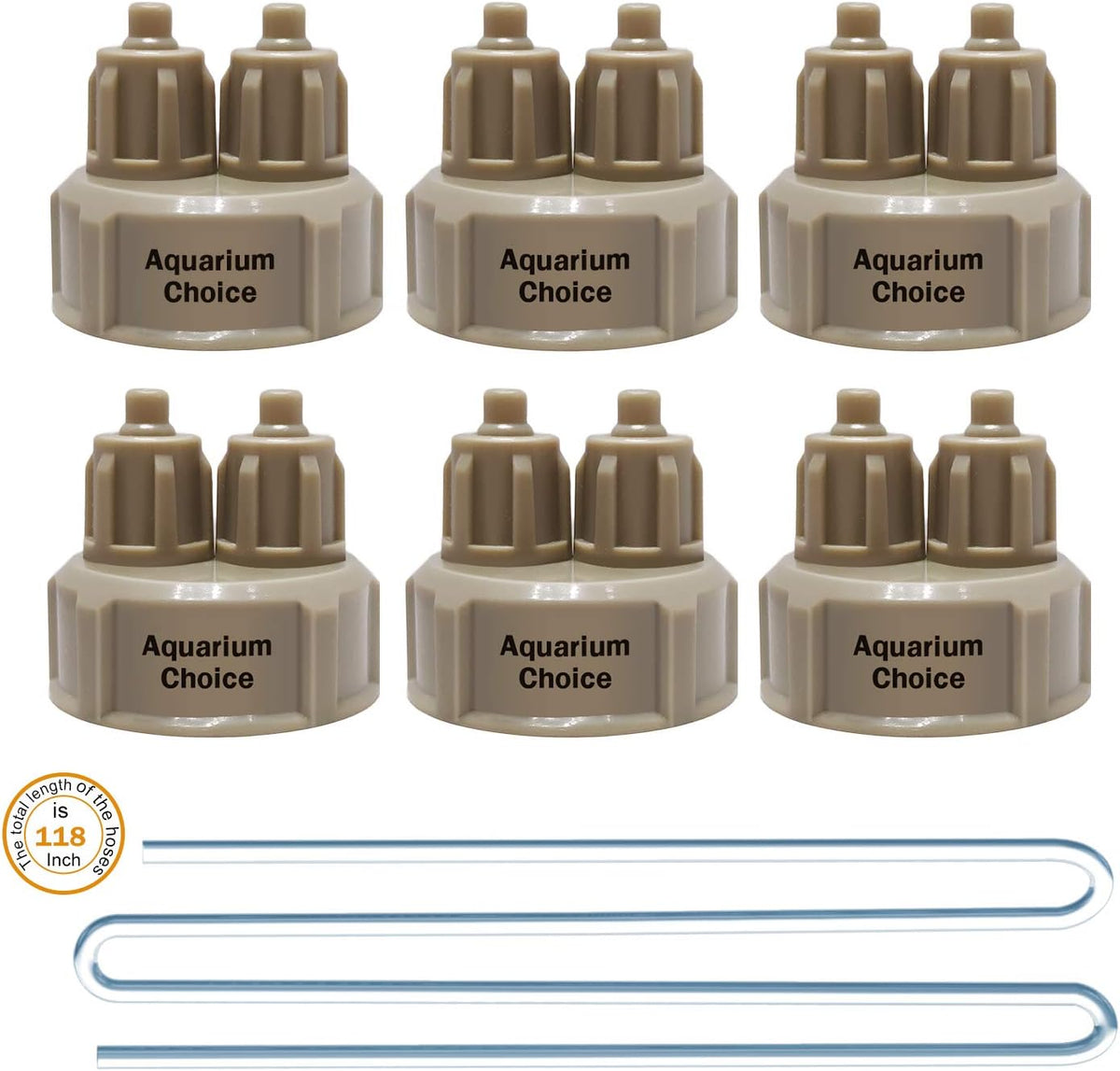 Aquarium Choice 6 Pieces CO2 DIY Reactor Bottle Cap Fish Tank DIY - image 2
