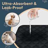 FunFurry Washable Pee Pads for Dogs - Dark Grey / 31" X 36" - 2 Pack - image 3