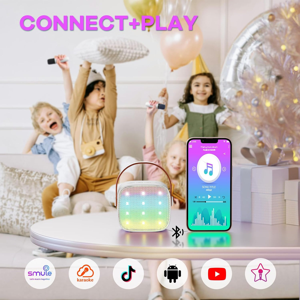 YLL Karaoke Machine for Kids - White - image 4