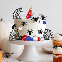 ZSMKJIAYE 25 piece racing cake topper set, red white black with number 3 candle - view 18