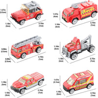 BenRich 1:64 scale die cast construction trucks set of 6, excavator to road roller - view 3