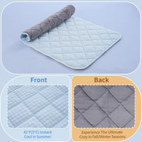 Cooling Mat for Dogs, 35"x23" Thick & Double-Sided Dog Cooling Mat, Self-Cooling Dog Bed - XXL - 51 x 38 Inch - image 2