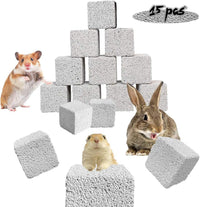 PINVNBY 15 Pcs Rabbits Lava Blocks Bunny Teeth Grinding Stone Small - 【15 PCS】