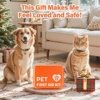 Portable Dog First Aid Kit with Hook - Water Resistant Pouch for Hiking, Camping, Daily Family Use, Travel, Pet Safety, Thoughtful Gift for Pet Owners (81pcs Upgrade Professional Version)