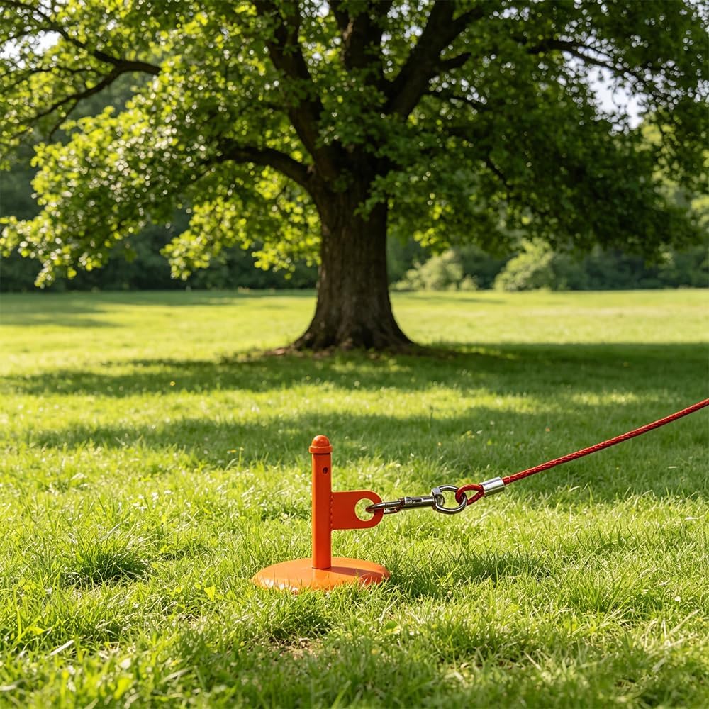 Dog tie-Out Stake for Dogs - Orange - image 2