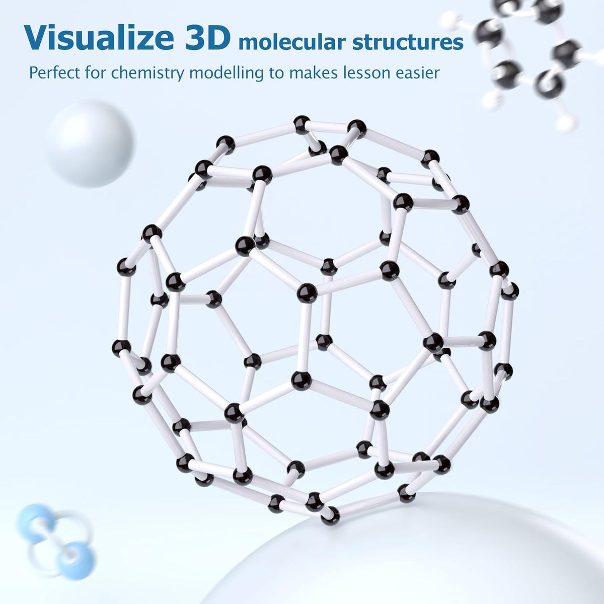 YCHOULEK 444 piece molecular model kit with atoms and bonds for organic chemistry - view 6