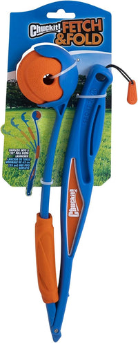 Chuckit! Fetch and Fold 25M Dog Ball Launcher, Medium Ball