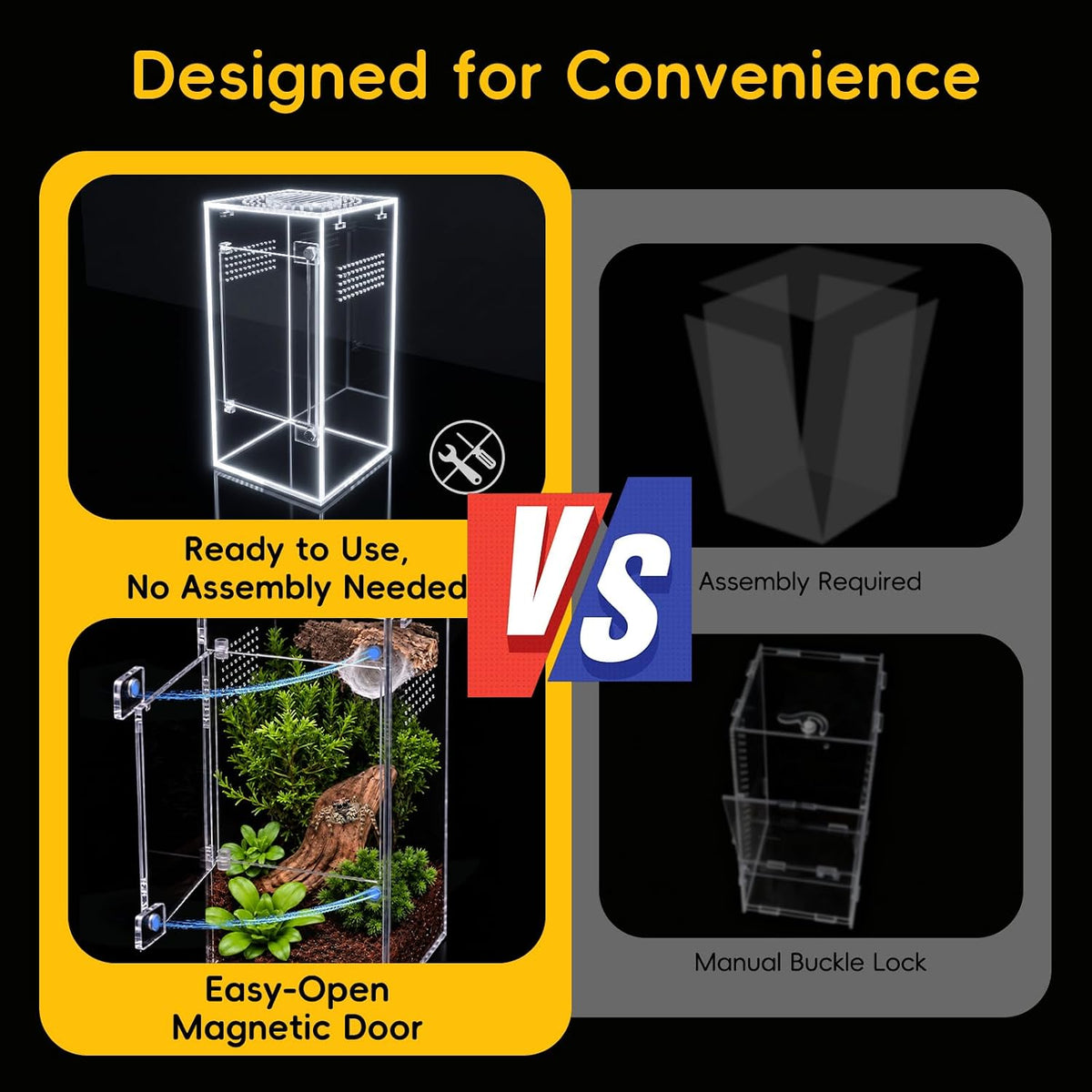 Jumping Spider Enclosure Starter Kit - Clear / Small - image 2