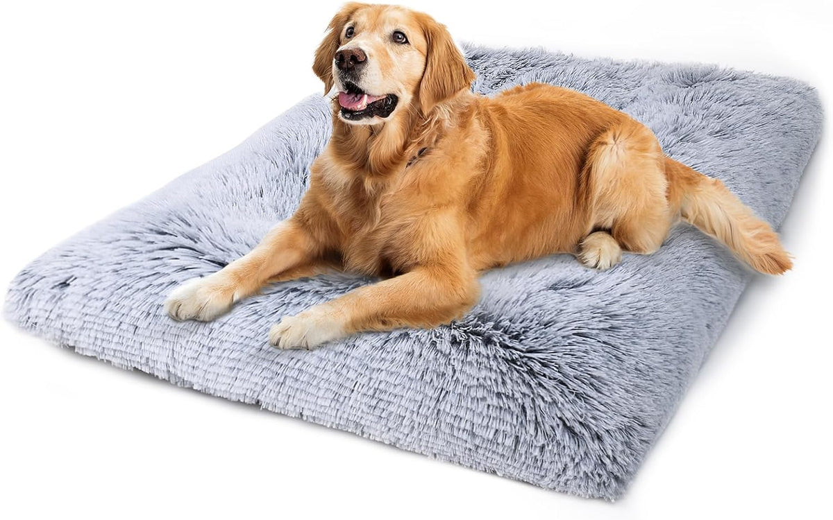 Large Dog Bed Crate Pad 35" - 41.0"L x 27.0"W x 2.0"Th / Grey