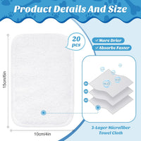 Tondiamo 20 Pcs Dog Diaper Pads Washable Reusable Liners - Female / Small - image 2