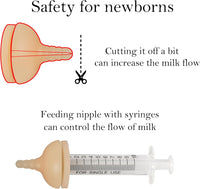 Puppy Angled Feeder Bottle, Silicone Feeding Nipple and Syringes – Essentials for Dogs - Replacement Nipple (4 Nipple+6 Syringes) - image 4