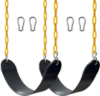 Sunnyglade 2PCS Swings Seats Heavy Duty with 66" Chain Support 250lb - Black / 2
