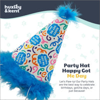 Huxley & Kent Party Crown Hat for Dogs & Cats - Small / Happy Got Me Day - image 2