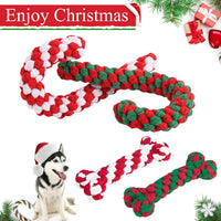 Christmas Dog Toys, Durable Crutch Bone Rope Toys 4 Pack - Crutches & Bones - image 4