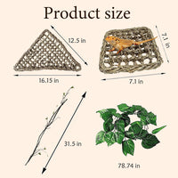 Tank Accessories for Bearded Dragon Include Resin Classical Castle - image 4