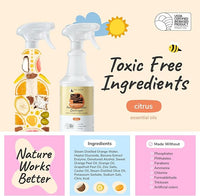 kin+kind Pet Odor Eliminator for Home - Litter Deodorizer, Pet Urine Odor Eliminator Spray and Stain Remover Spray for Harwood Floods, Carpet and Fabric - Pee, Odor and Stain Destroyer 32 fl oz