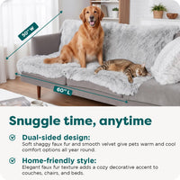 Furhaven Waterproof Throw Blanket for Dogs & Indoor Cats - Mist Gray / X-Large - image 3