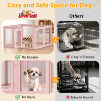 DIY Clear Acrylic Dog Playpen House - Skin Pink / 8PCS / 23.6"H - image 2