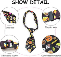 PET SHOW 10pcs Pack Halloween Big Dog Ties Neckties for Large Breed Dogs XL Adjustable Holiday Grooming Accessories Neck Ties Bowties Girl Boy Festival Costumes Photography Party Gift Favor