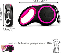 Segarty 26ft Dog Leash Retractable - Pink / 26ft(up to 110 lbs) - image 3