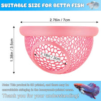 Floating Betta Hide & Shrimp Cave, 3D Printed Aquarium Decor - Pink - image 2