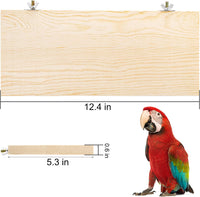 Okllen 3 Pack Bird Perch Stand, Parrot Wood Platform - image 2