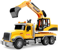 Dwi Dowellin Kid Trucks Toys for Boys Age 3-5 - excavator truck